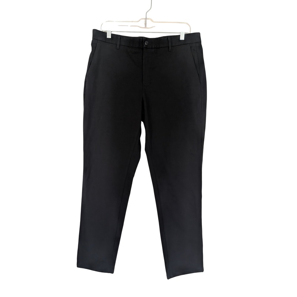 Everlane Uniform Performance Chino Pants Black 33 x 30 Cotton Stretch Slim Slim